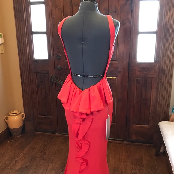 JVN Jovani PROM 2018 Ruffle Mermaid Gown! NEW! - Picture 5 of 8